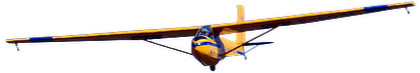 Image of a BC Air Cadet glider in flight - 420x73