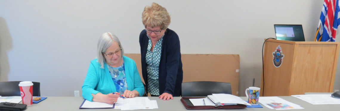 BCPC Members completing documents